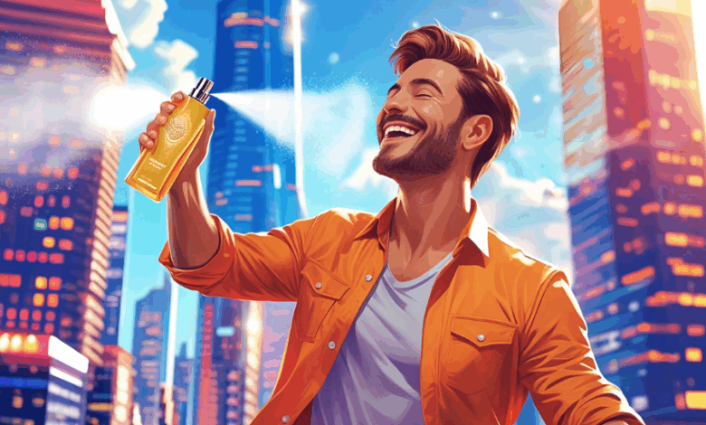 A men spray Perfumes for Long-Lasting Freshness