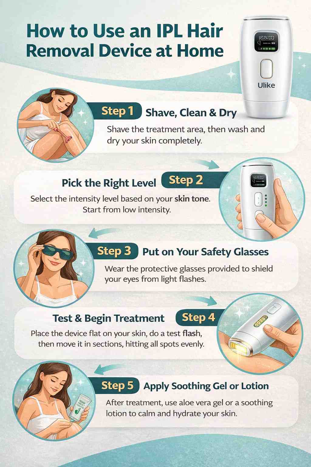 How to Use an IPL Hair Removal Device at Home