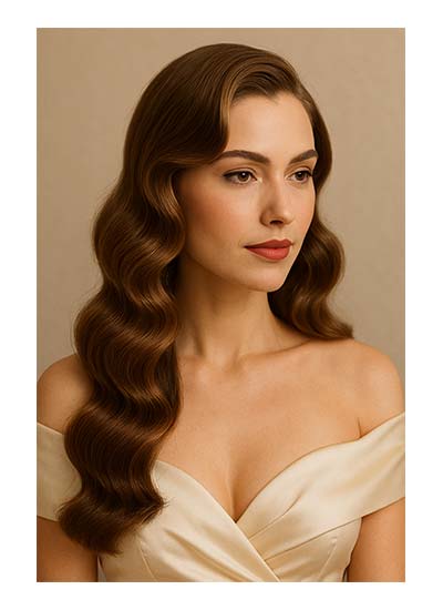 Vintage Hollywood Waves