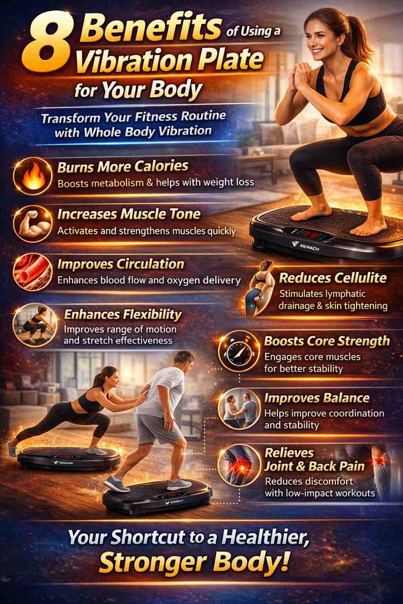 benefits of Merach Vibrating Plate Machine